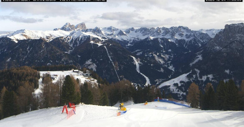 Webcam Vigo di Fassa-Pera-Ciampedìe - Vigo di Fassa - Ciampedie e Pozza Buffaure