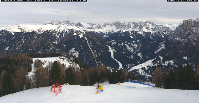 Webcam Vigo di Fassa-Pera-Ciampedìe - Vigo di Fassa - Ciampedie e Pozza Buffaure