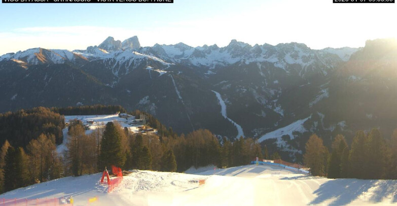 Webcam Vigo di Fassa-Pera-Ciampedie - Vigo di Fassa - Ciampedie e Pozza Buffaure