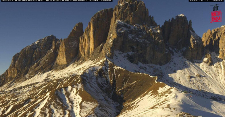 Webcam Campitello-Mazzin-Col Rodella  - Campitello di Fassa - Col Rodella - Gruppo del Sassolungo