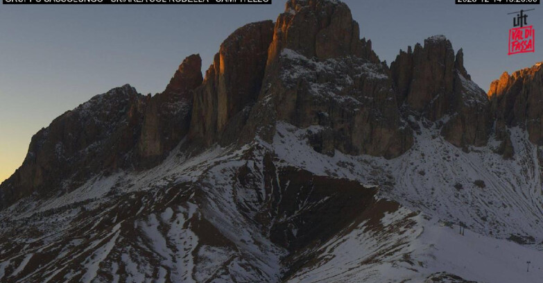 Webcam Campitello-Mazzin-Col Rodella - Campitello di Fassa - Col Rodella - Gruppo del Sassolungo