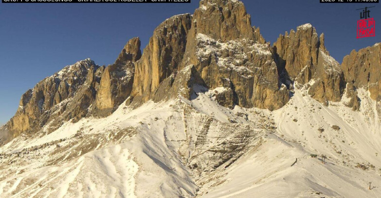 Webcam Campitello-Mazzin-Col Rodella - Campitello di Fassa - Col Rodella - Gruppo del Sassolungo