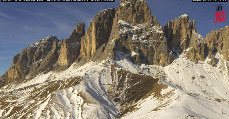 Webcam Кампителло-Маццин-Кол-Роделла  - Campitello di Fassa - Col Rodella - Gruppo del Sassolungo