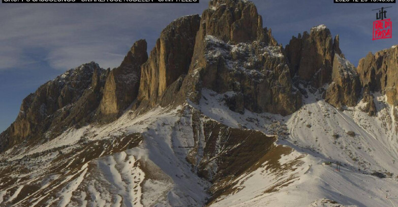 Webcam Кампителло-Маццин-Кол-Роделла  - Campitello di Fassa - Col Rodella - Gruppo del Sassolungo