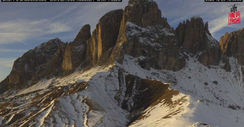 Webcam Кампителло-Маццин-Кол-Роделла  - Campitello di Fassa - Col Rodella - Gruppo del Sassolungo