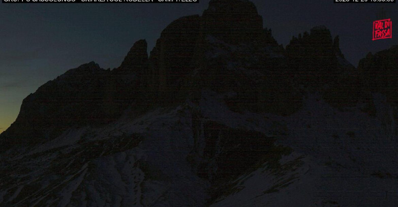 Webcam Кампителло-Маццин-Кол-Роделла  - Campitello di Fassa - Col Rodella - Gruppo del Sassolungo