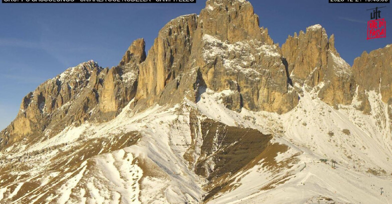 Webcam Campitello-Mazzin-Col Rodella  - Campitello di Fassa - Col Rodella - Gruppo del Sassolungo