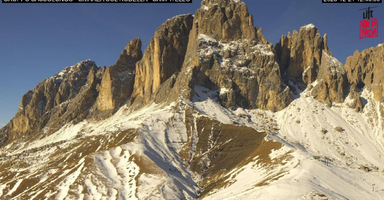 Webcam Campitello-Mazzin-Col Rodella  - Campitello di Fassa - Col Rodella - Gruppo del Sassolungo
