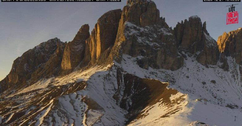 Webcam Campitello-Mazzin-Col Rodella  - Campitello di Fassa - Col Rodella - Gruppo del Sassolungo