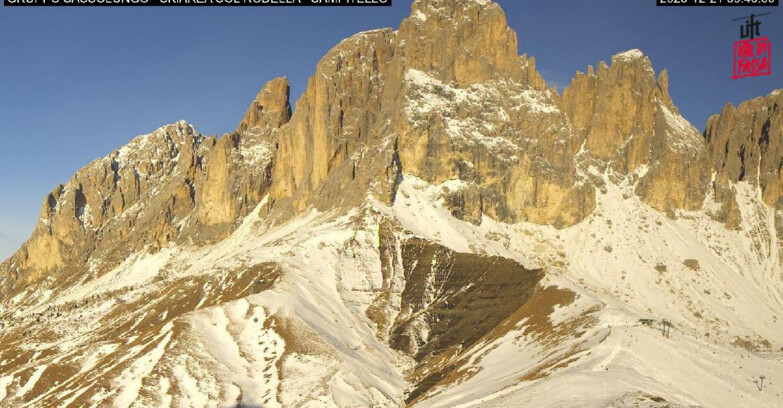 Webcam Campitello-Mazzin-Col Rodella  - Campitello di Fassa - Col Rodella - Gruppo del Sassolungo