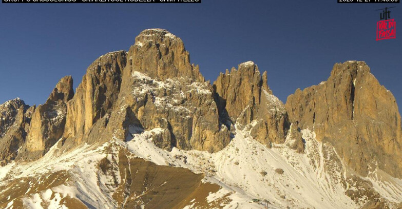 Webcam Campitello-Mazzin-Col Rodella  - Campitello di Fassa - Col Rodella - Gruppo del Sassolungo