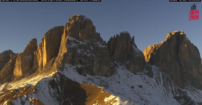 Webcam Campitello-Mazzin-Col Rodella - Campitello di Fassa - Col Rodella - Gruppo del Sassolungo