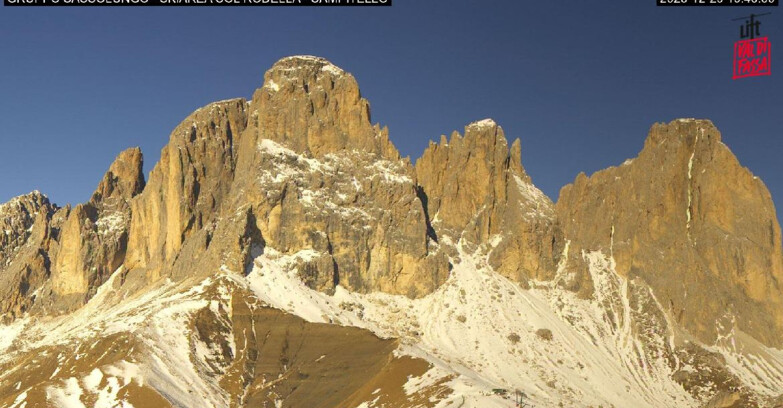 Webcam Campitello-Mazzin-Col Rodella - Campitello di Fassa - Col Rodella - Gruppo del Sassolungo