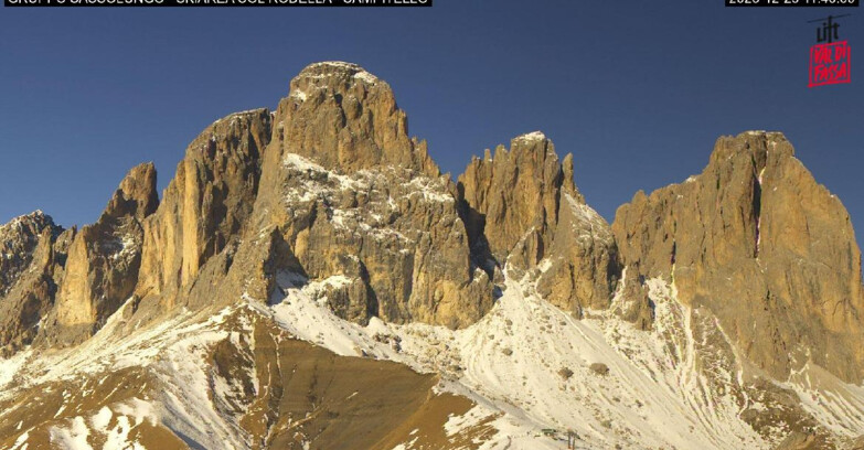 Webcam Campitello-Mazzin-Col Rodella - Campitello di Fassa - Col Rodella - Gruppo del Sassolungo