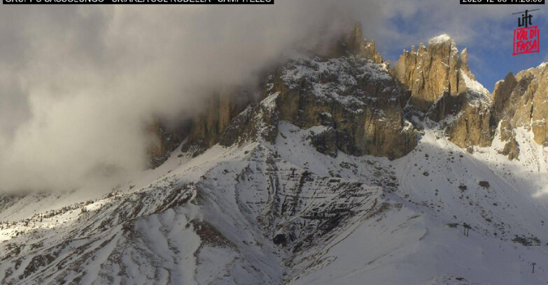 Webcam Campitello-Mazzin-Col Rodella - Campitello di Fassa - Col Rodella - Gruppo del Sassolungo