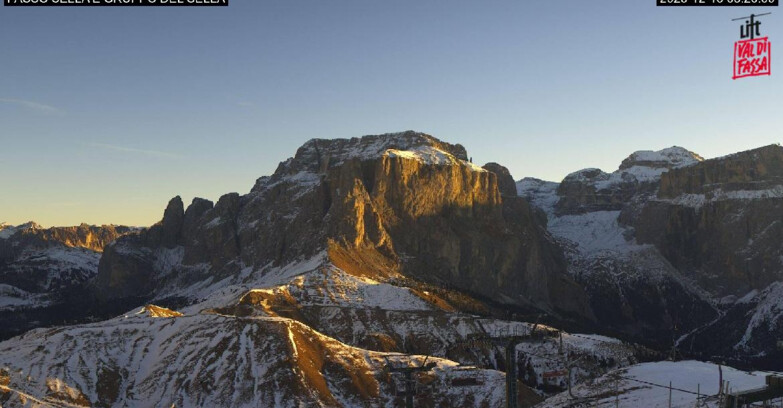 Webcam Campitello-Mazzin-Col Rodella - Canazei - Passo Pordoi - Sass Pordoi