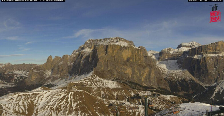 Webcam Campitello-Mazzin-Col Rodella - Canazei - Passo Pordoi - Sass Pordoi