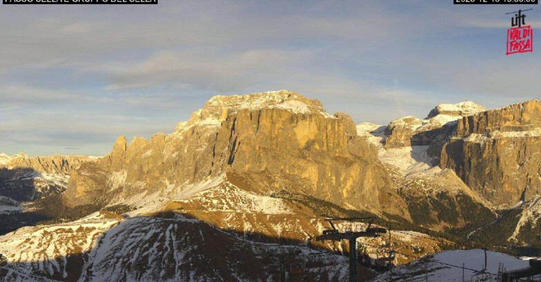 Webcam Campitello-Mazzin-Col Rodella - Canazei - Passo Pordoi - Sass Pordoi