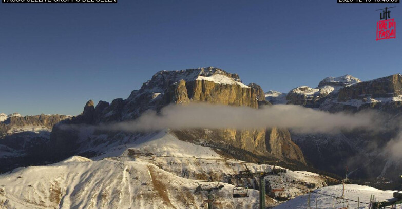 Webcam Campitello-Mazzin-Col Rodella - Canazei - Passo Pordoi - Sass Pordoi