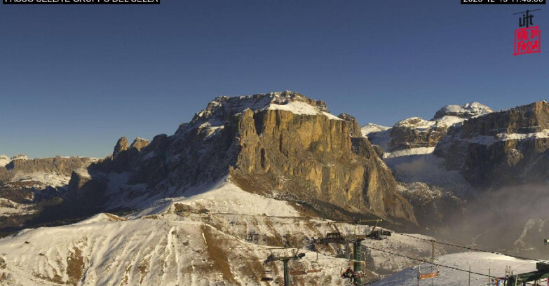 Webcam Campitello-Mazzin-Col Rodella - Canazei - Passo Pordoi - Sass Pordoi