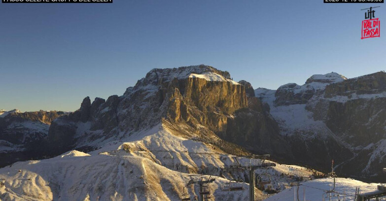 Webcam Campitello-Mazzin-Col Rodella - Canazei - Passo Pordoi - Sass Pordoi