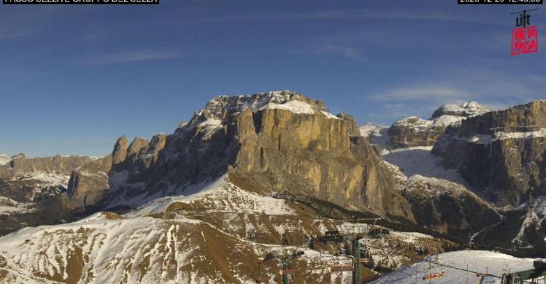 Webcam Campitello-Mazzin-Col Rodella - Canazei - Passo Pordoi - Sass Pordoi