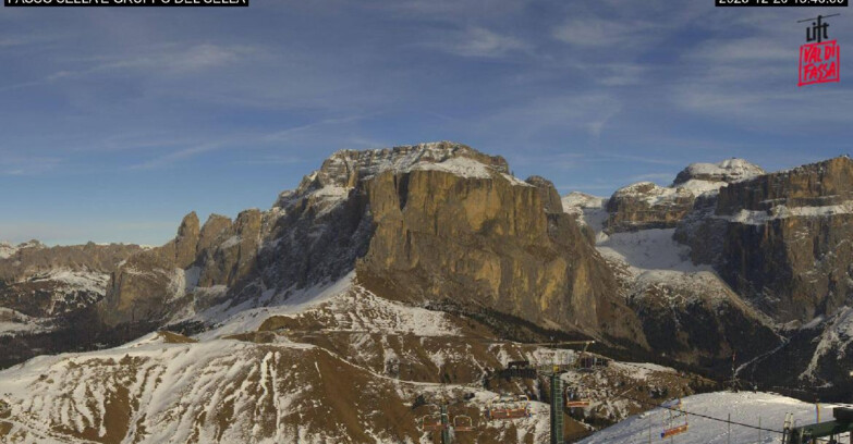 Webcam Campitello-Mazzin-Col Rodella - Canazei - Passo Pordoi - Sass Pordoi