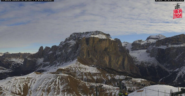 Webcam Campitello-Mazzin-Col Rodella - Canazei - Passo Pordoi - Sass Pordoi