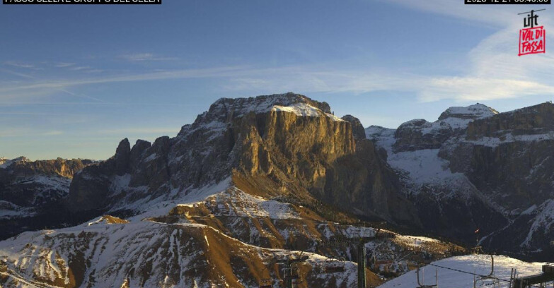 Webcam Кампителло-Маццин-Кол-Роделла  - Canazei - Passo Pordoi - Sass Pordoi