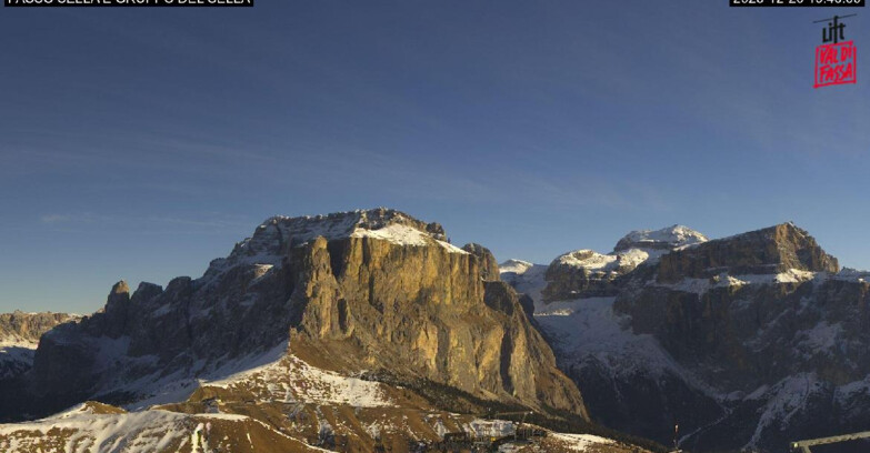 Webcam Campitello-Mazzin-Col Rodella  - Canazei - Passo Pordoi - Sass Pordoi