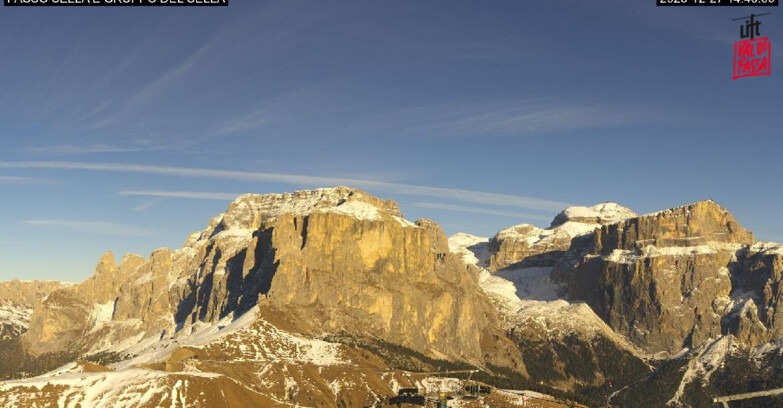 Webcam Campitello-Mazzin-Col Rodella - Canazei - Passo Pordoi - Sass Pordoi