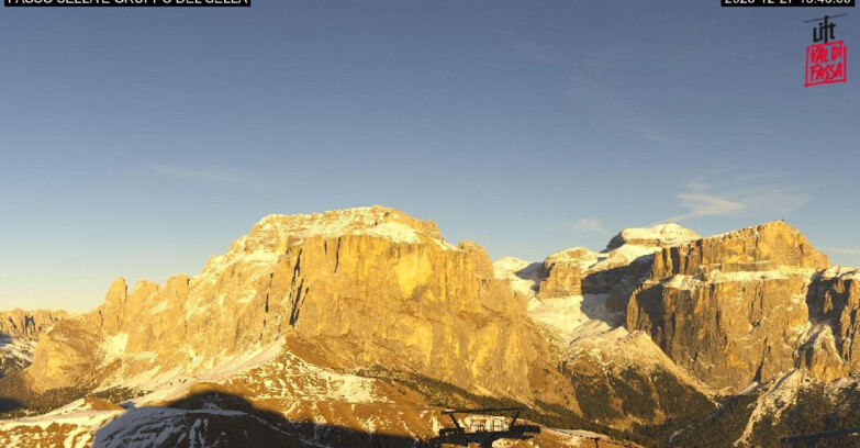 Webcam Campitello-Mazzin-Col Rodella - Canazei - Passo Pordoi - Sass Pordoi