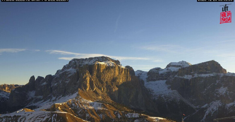 Webcam Campitello-Mazzin-Col Rodella - Canazei - Passo Pordoi - Sass Pordoi