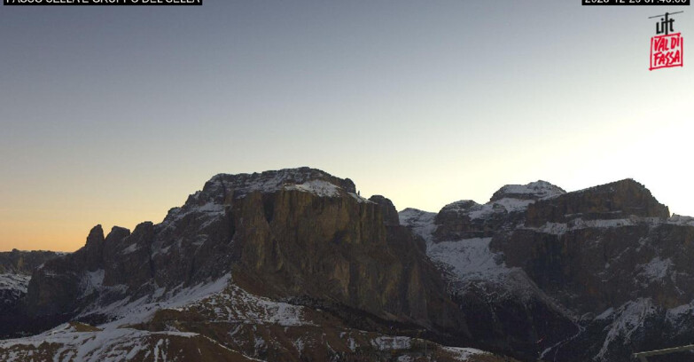 Webcam Campitello-Mazzin-Col Rodella  - Canazei - Passo Pordoi - Sass Pordoi