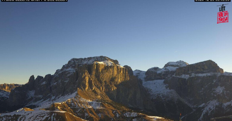 Webcam Campitello-Mazzin-Col Rodella  - Canazei - Passo Pordoi - Sass Pordoi