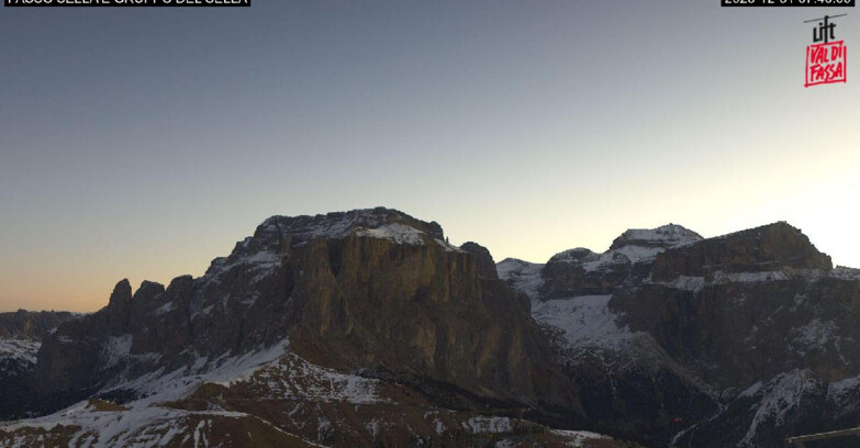 Webcam Campitello-Mazzin-Col Rodella - Canazei - Passo Pordoi - Sass Pordoi