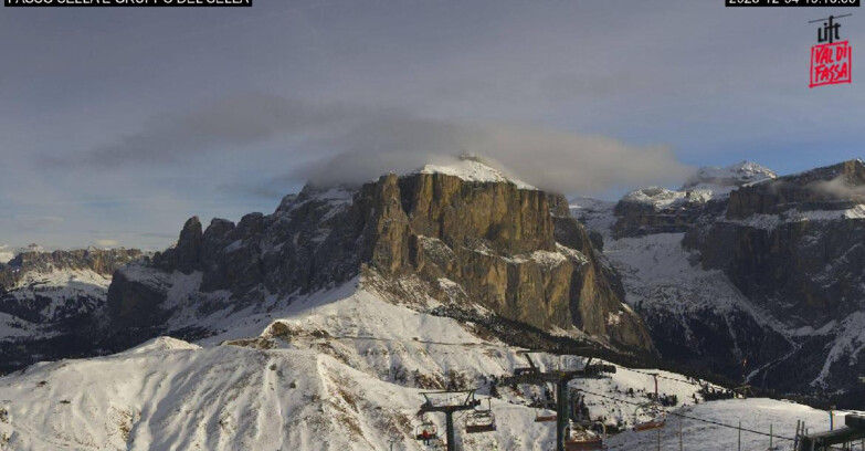 Webcam Campitello-Mazzin-Col Rodella - Canazei - Passo Pordoi - Sass Pordoi
