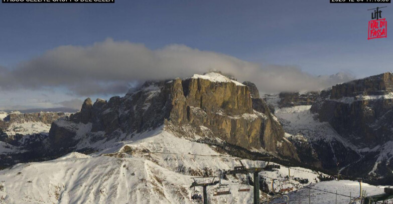 Webcam Campitello-Mazzin-Col Rodella - Canazei - Passo Pordoi - Sass Pordoi