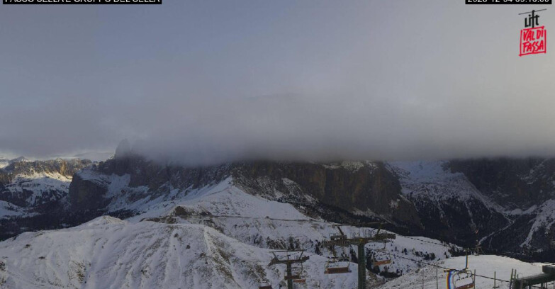Webcam Campitello-Mazzin-Col Rodella - Canazei - Passo Pordoi - Sass Pordoi