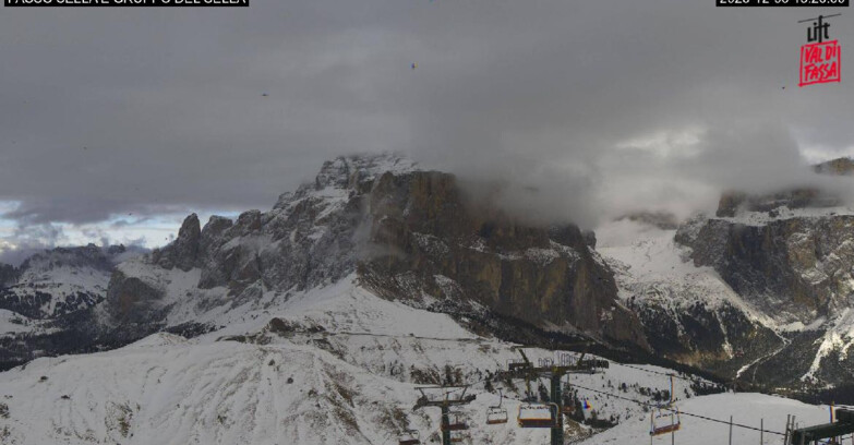 Webcam Campitello-Mazzin-Col Rodella - Canazei - Passo Pordoi - Sass Pordoi