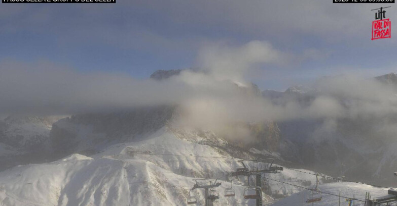 Webcam Campitello-Mazzin-Col Rodella - Canazei - Passo Pordoi - Sass Pordoi