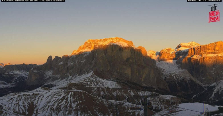 Webcam Campitello-Mazzin-Col Rodella  - Campitello di Fassa - Canazei - Gruppo del Sella