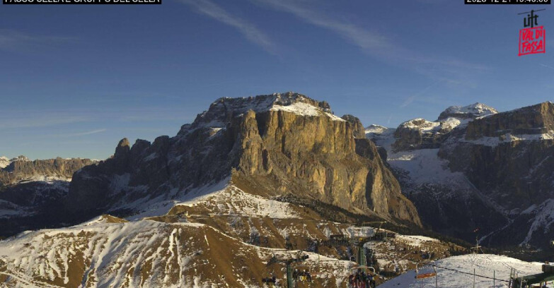 Webcam Кампителло-Маццин-Кол-Роделла  - Campitello di Fassa - Canazei - Gruppo del Sella