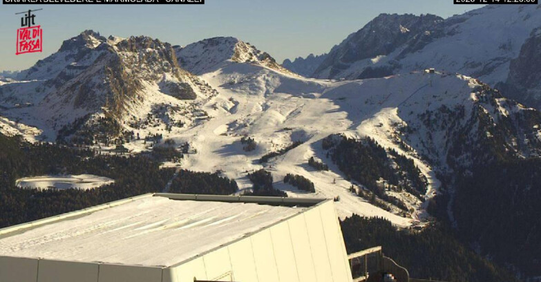 Webcam Campitello-Mazzin-Col Rodella  - Canazei - Marmolada