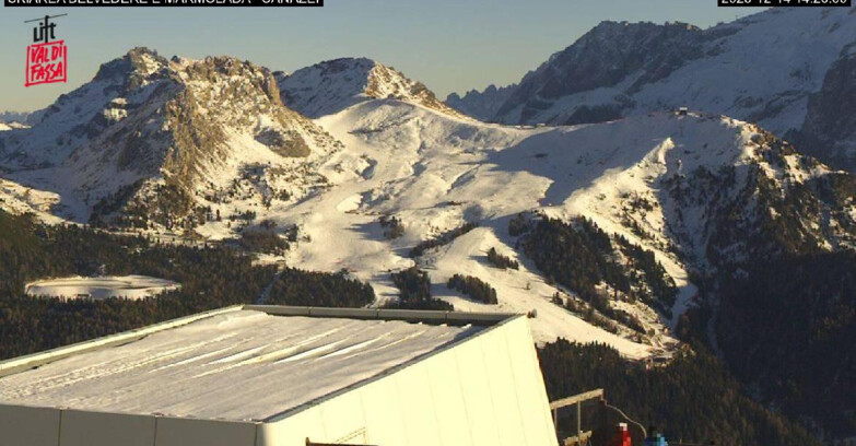 Webcam Campitello-Mazzin-Col Rodella  - Canazei - Marmolada