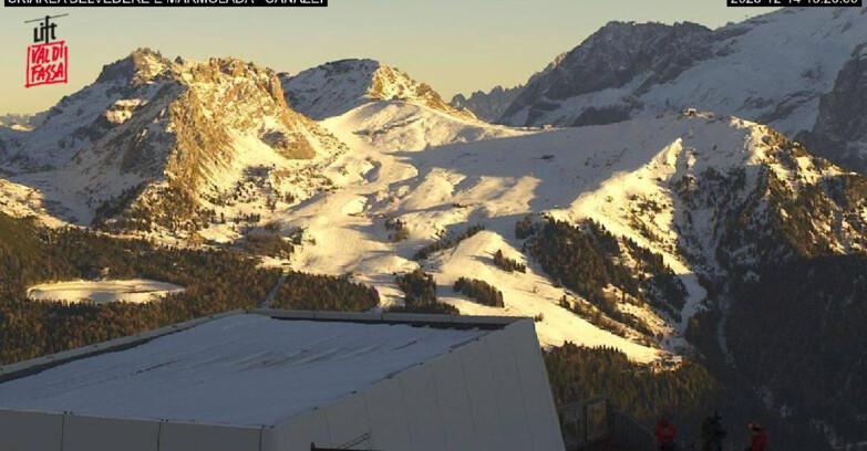 Webcam Campitello-Mazzin-Col Rodella  - Canazei - Marmolada