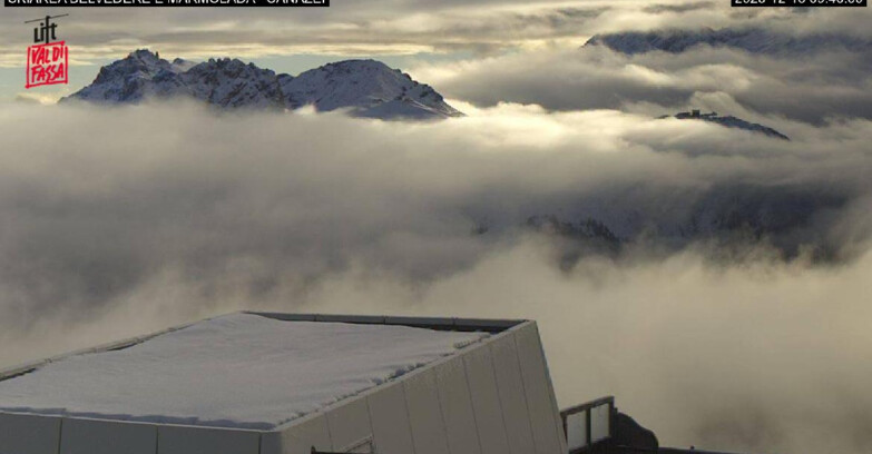 Webcam Campitello-Mazzin-Col Rodella  - Canazei - Marmolada