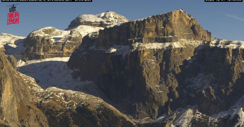 Webcam Campitello-Mazzin-Col Rodella  - Canazei - Marmolada