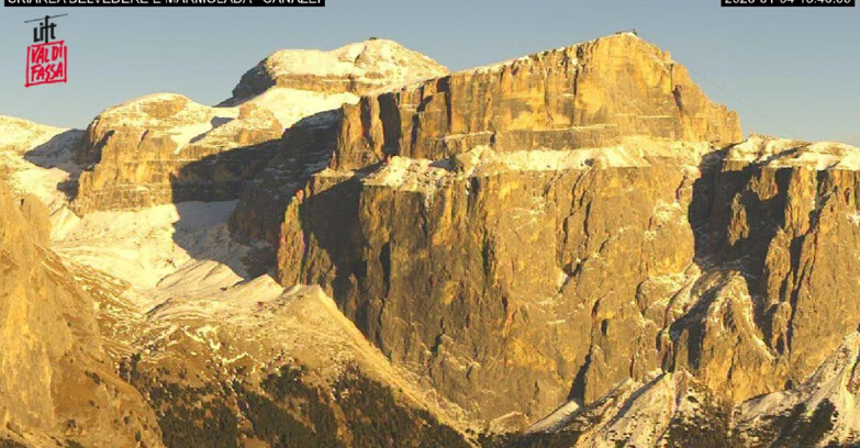 Webcam Campitello-Mazzin-Col Rodella - Canazei - Marmolada
