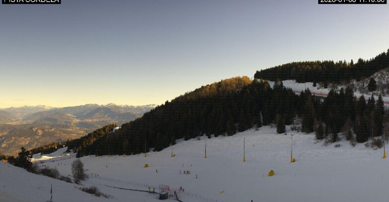 Webcam Monte Bondone - Slope Cordela and snowpark